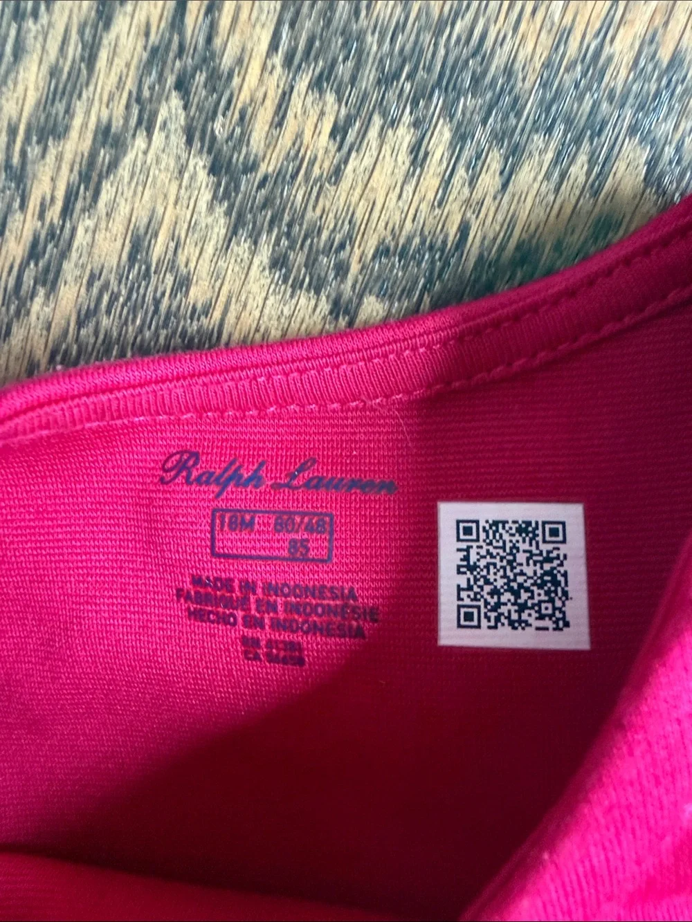 Ralph Lauren Bright Fuchsia Short Sleeve Twirl Dress 18 months